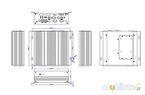 Indrustrial Fanless MiniPC bBOX-N2800