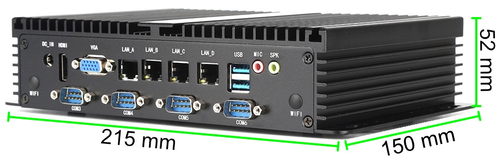 bBox 4xLan BestView Industrial computer for warehouse applications with Bluetooth WiFi 3G 4G 6x COM module
