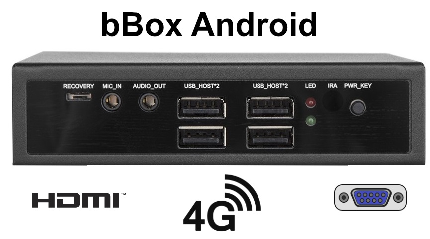 A small industrial computer with a reinforced casing (LAN + COM + HDMI) Android system