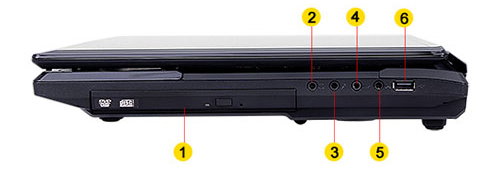 clevo p170sm s/pdif jack kensington lock cd dvd bluray