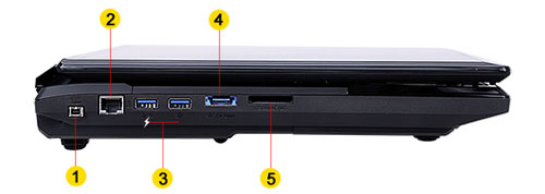 clevo p170sm 1394a lan usb 3.0 e-sata czytnik kart