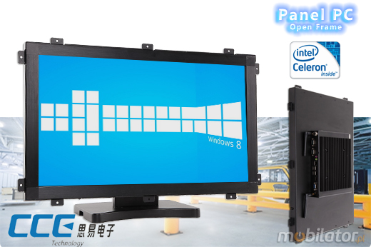 Komputer panelowy (Open Frame) CCETouch CT22-OPCR Komputer panelowy Panel PC Open Frame Przemysłowy komputer panelowy Ekran IR wyświetlacz 22 cale mobilator.pl New Portable Devices Windows Intel Celeron Open Frame Touch Screen PC CCETouch CT22-OPCR do zabudowy kiosk internetowy bankomat