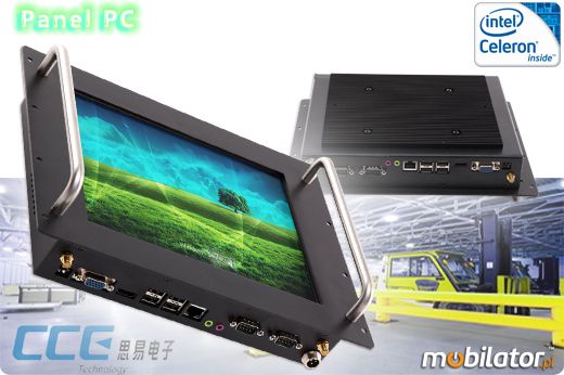 Industial RACK MOUNT Touch PC CCETouch CT10-PCPrzemysłowy Komputer Panelowy RACK MOUNT - CCETouch CT10-PC Norma odporności IP54 Przemysłowy komputer panelowy Ekran rezystancyjny 5 wire resistive wyświetlacz 10 cali mobilator.pl New Portable Devices Windows RS-232 COM RACK MOUNT 