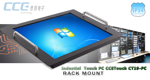 Industial RACK MOUNT Touch PC CCETouch CT19-PC Przemysłowy Komputer Panelowy RACK MOUNT - CCETouch CT19-PC Norma odporności IP54 Przemysłowy komputer panelowy Ekran rezystancyjny 5 wire resistive wyświetlacz 19 cali mobilator.pl New Portable Devices Windows RS-232 COM RACK MOUNT 