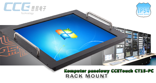 Industial RACK MOUNT Touch PC CCETouch CT19-PC Przemysłowy Komputer Panelowy RACK MOUNT - CCETouch CT19-PC Norma odporności IP54 Przemysłowy komputer panelowy Ekran rezystancyjny 5 wire resistive wyświetlacz 19 cali mobilator.pl New Portable Devices Windows RS-232 COM RACK MOUNT 