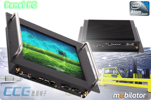 Industial RACK MOUNT Touch PC CCETouch CT10-PCPrzemysłowy Komputer Panelowy RACK MOUNT - CCETouch CT10-PC Norma odporności IP54 Przemysłowy komputer panelowy Ekran rezystancyjny 5 wire resistive wyświetlacz 10 cali mobilator.pl New Portable Devices Windows RS-232 COM RACK MOUNT 