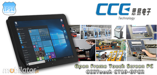 Open Frame Monitor dotykowy PC CCETouch CT10-OPCR Norma odporności IP54 Monitor dotykowy Ekran pojemnościowy capacitive wyświetlacz 10 cali LED mobilator.pl New Portable Devices VGA HDMI
