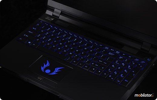 podświetlana klawiatura touchpad clevo p157sm