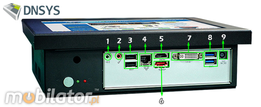 DNSYS Industrial Przemysłowy PanelPC D-SYS 10  Komputer panelowy Panel PC  Przemysłowy komputer panelowy wyświetlacz 10 cali mobilator.pl New Portable Devices Windows RS-232 COM VGA HDMI Intel Core i3 i 5 i7
