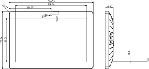 touch panel advertising panel information screen wi-fi digital signage bluetooth 10.1 inch usb lan