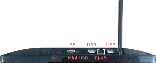 touch panel advertising panel information screen wi-fi digital signage bluetooth 10.1 inch usb lan