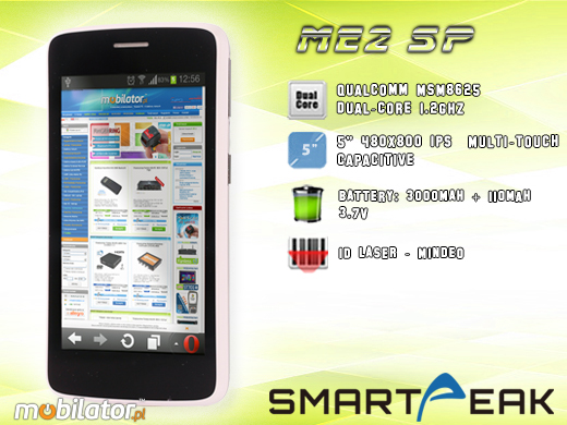 Kolektor przemysłowy SMARTPEAK ME2SP-1D Android RUGGED DATA COLLECTOR ME2SP 1 d  barcode scanner  czytnik kodow kreskowych 1d 2d