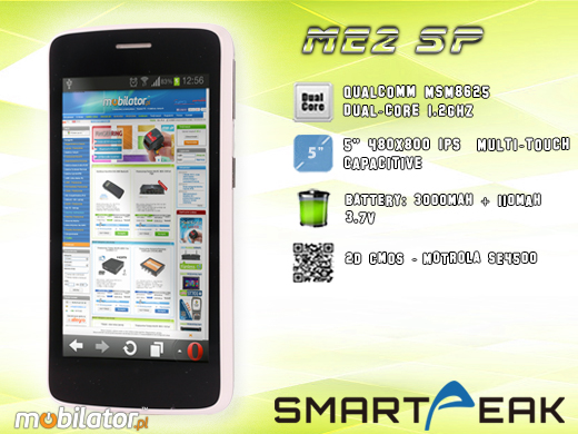 Kolektor przemysłowy SMARTPEAK ME2SP-1D Android RUGGED DATA COLLECTOR ME2SP 1 d  barcode scanner  czytnik kodow kreskowych 1d 2d