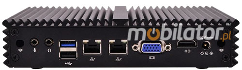Computer Industry Fanless MiniPC mBOX Q190SE v Barebone mobilator intel celeron