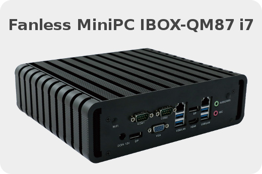 Przemysłowy Komuter Fanless MiniPC IBOX-QM87 i7