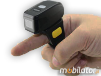 MobiScan FingerRing FS1D-Alar - mini skaner kodów kreskowych 1D Laser- Pierścionkowy - Bluetooth Skaner 1D Bezprzewodowy Bluetooth 3.0 Poręczny pieścień MobiSCAN  Kompatybilny Windows Android IOS mobilator.pl New Portable Devices Mobilne Skanery kodów kreskowych MINI