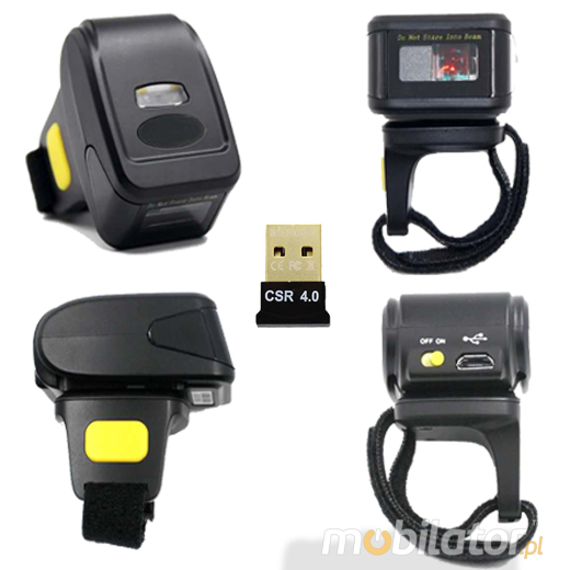 MobiScan FingerRing FS1D-Alar - mini skaner kodów kreskowych 1D Laser- Pierścionkowy - Bluetooth Skaner 1D Bezprzewodowy Bluetooth 3.0 Poręczny pieścień MobiSCAN  Kompatybilny Windows Android IOS mobilator.pl New Portable Devices Mobilne Skanery kodów kreskowych MINI