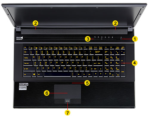 clevo p170sm onkyo speakers podswietlana klawiatura