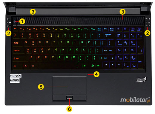 clevo p150sm barebone onkyo fingerprint led