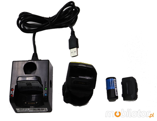 MobiScan FingerRing FS2D-Alar - mini skaner kodów kreskowych 2D CMOS- Pierścionkowy - Bluetooth Skaner 2D Bezprzewodowy Bluetooth 3.0 Poręczny pieścień MobiSCAN  Kompatybilny Windows Android IOS mobilator.pl New Portable Devices Mobilne Skanery kodów kreskowych MINI