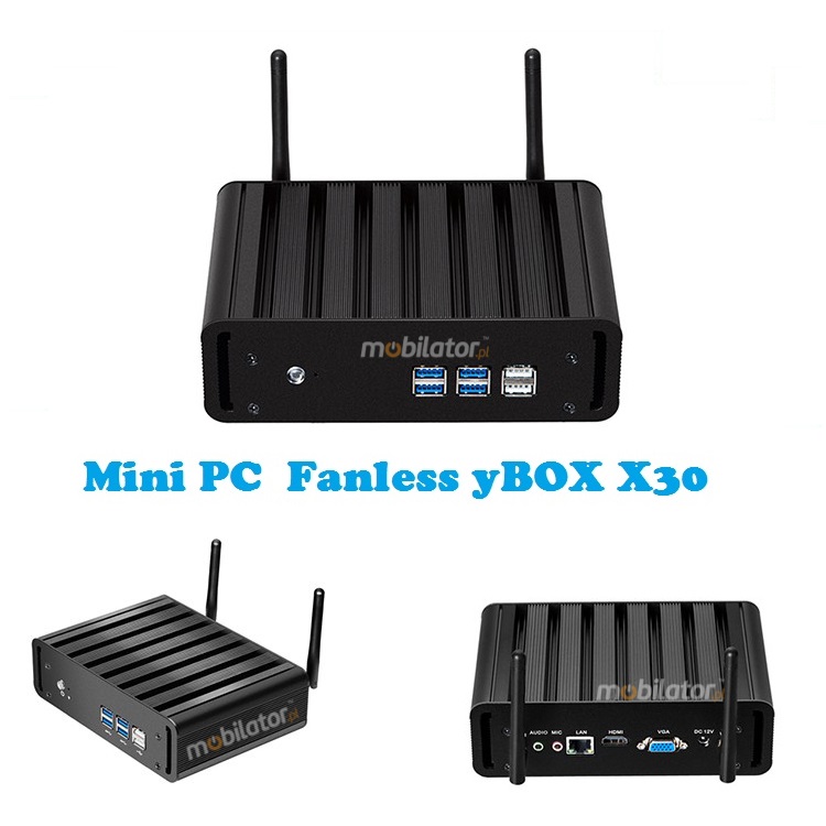 MiniPC yBOX-X30 Fanless Small Computer