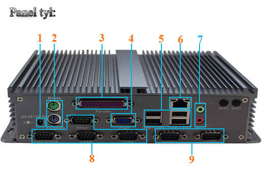 Przemysłowy Fanless MiniPC IBOX-1037uA-RS422/485