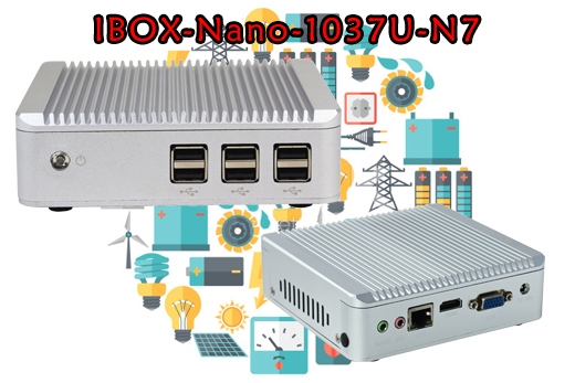 Przemysłowy Komuter Fanless MiniPC Nuc IBOX-Nano-1037U
