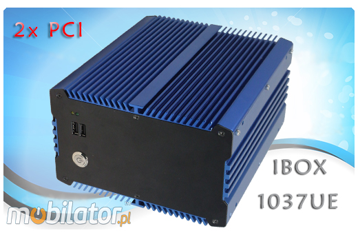 Komputer Przemysłowy Fanless MiniPC IBOX- 1037UE (2PCI)