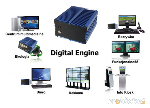 Komputer Przemysłowy Fanless MiniPC IBOX- 1037UE (2PCI)