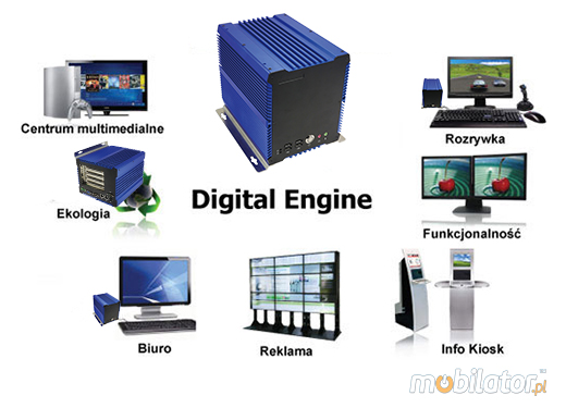 Komputer Przemysłowy Fanless MiniPC IBOX- 1037UE (4PCI)