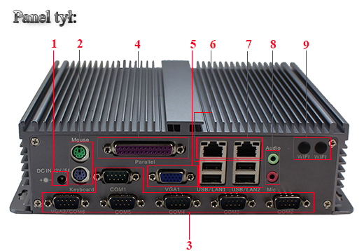 Przemysłowy Fanless MiniPC IBOX-D2550A