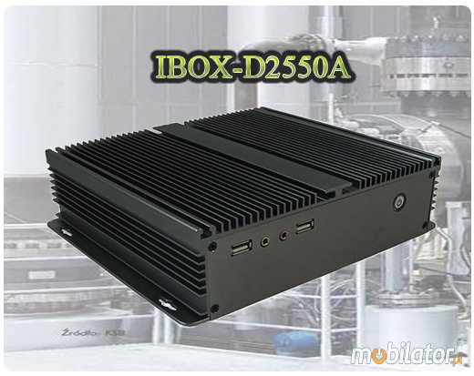 Przemysłowy Fanless MiniPC IBOX-D2550A