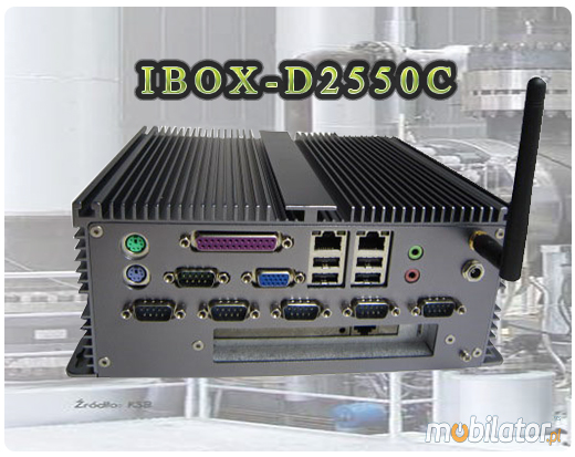 Przemysłowy Fanless MiniPC IBOX-D2550C