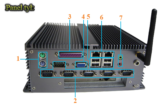 Przemysłowy Fanless MiniPC IBOX-D2550C