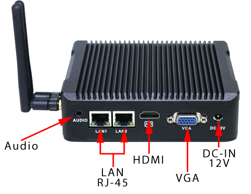 Przemysłowy Komuter Fanless MiniPC Nuc IBOX-501 N3