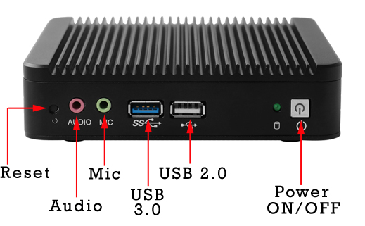 Przemysłowy Komuter Fanless MiniPC Nuc IBOX-501 N1-A
