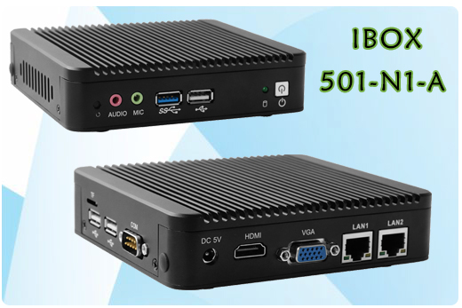 Industrial Computer Fanless MiniPC Nuc IBOX-501 N1-A