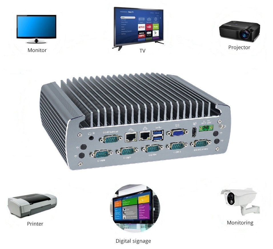 IBOX-706 (i5 6200U) - A fanless industrial computer with an Intel Core i5 processor
