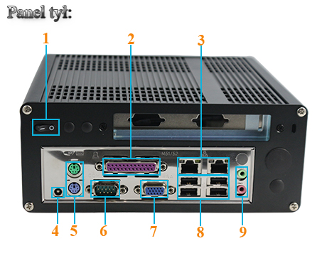 Przemysłowy Fanless MiniPC IBOX-H25-X7