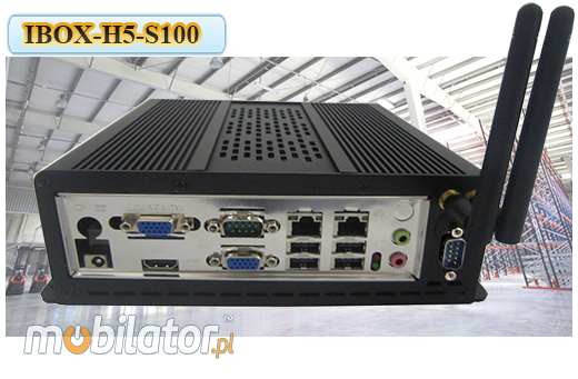 Przemysłowy Fanless MiniPC IBOX-H5-S100