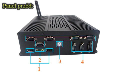 Przemysłowy Fanless MiniPC IBOX-H5-S100