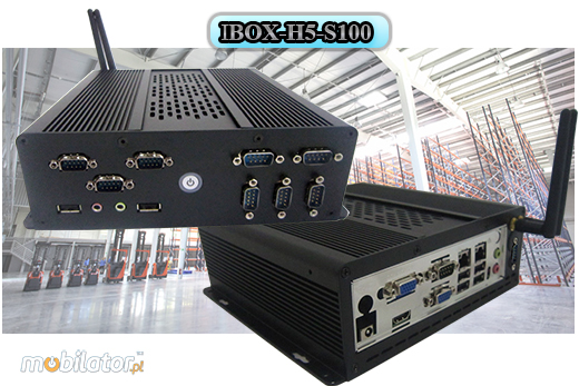 Przemysłowy Fanless MiniPC IBOX-H5-S100