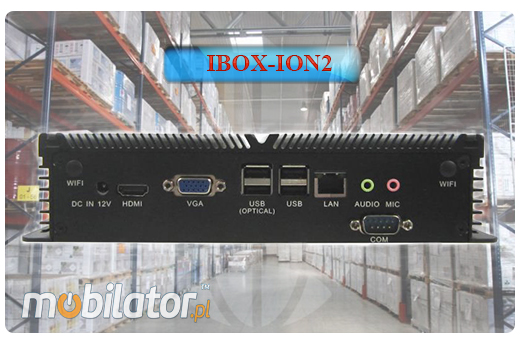 Przemysłowy Fanless MiniPC IBOX-ION2
