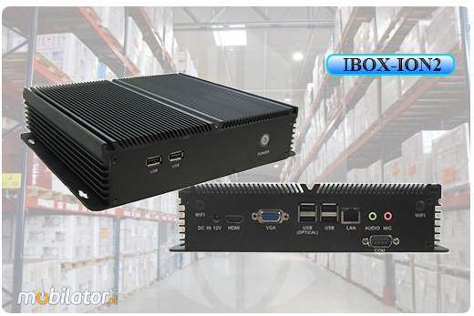 Przemysłowy Fanless MiniPC IBOX-ION2