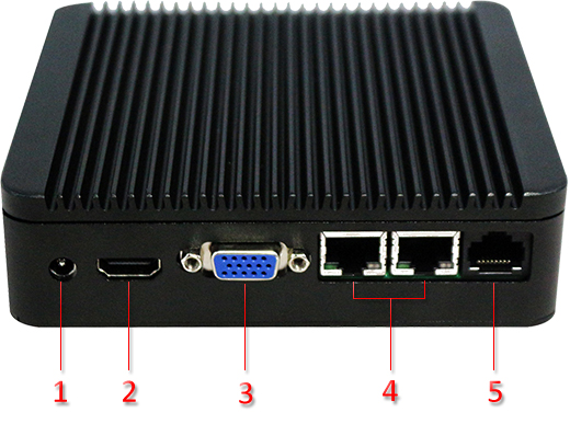 Przemysłowy Komuter Fanless MiniPC Nuc IBOX-Nano- J1800 N2B