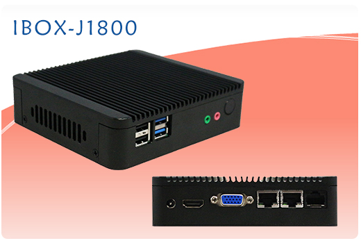 Industrial Computer Fanless MiniPC Nuc IBOX-Nano- J1800 N2B