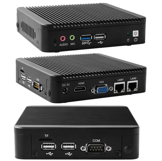 Industrial Computer Fanless Mini PC IBOX-Nano-J1900 N1a