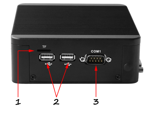 Industrial Computer Fanless Mini PC IBOX-Nano-J1900 N1b