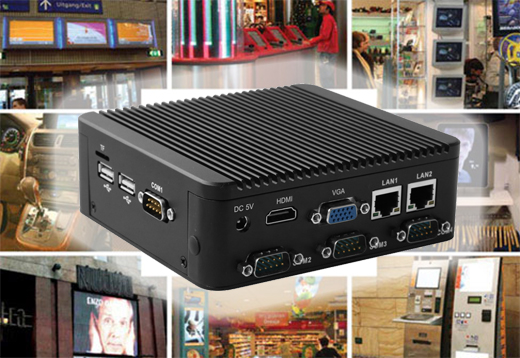 Komputer Przemysłowy Fanless MiniPC IBOX-Nano-J1900 N1b