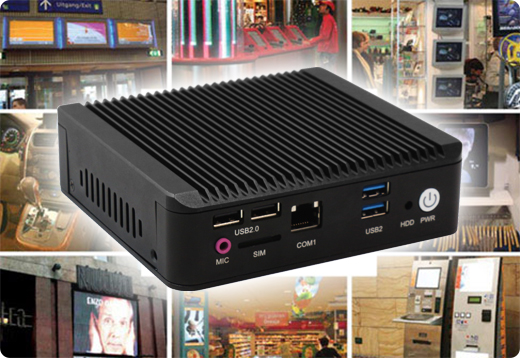 Przemysłowy Komuter Fanless MiniPC Nuc IBOX-Nano- J1900